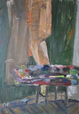 Teresa Kwiatkowska: 'Composition 3', 2008 Oil Painting, Abstract Figurative. 