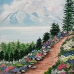 floral mountain path By Teri Paquette