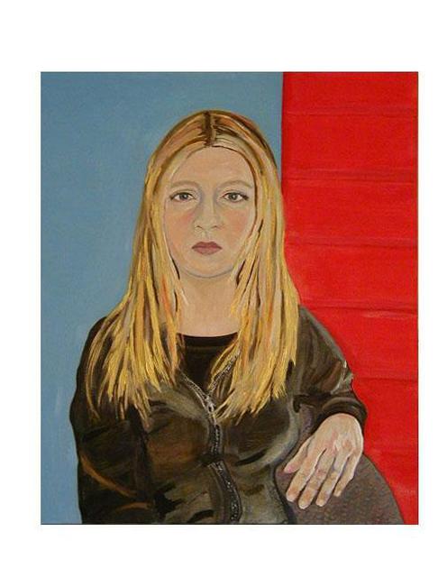 Artist Terri Higgins. 'Self Portrait' Artwork Image, Created in 2005, Original Watercolor. #art #artist
