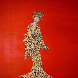 Terri Higgins: 'The Expression of My Imagined Collection', 2003 Oil Painting, Culture. Artist Description: An allegory to all lost, stolen, or destroyed artwork. Pointillism....