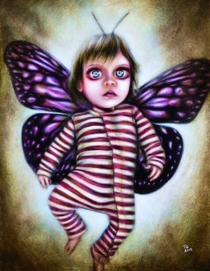 Artist: Tiago Azevedo - Title: Rise of the Little Fairy Painting by Tiago Azevedo - Medium: Oil Painting - Year: 2015