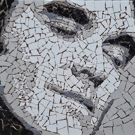 Steven  Evans: 'this charming man', 2023 Mosaic, Famous People. Artist Description: Growing up in manchester in the 80s 90s I had s lot of influence from my mum n dad s music choices aswell as my siblings. Morrisey was my dad s favourite artist. This peace was an inspiration from this time and memorable times still spend with him. ...