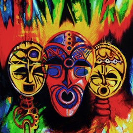 african masks By Egunlae Olumide