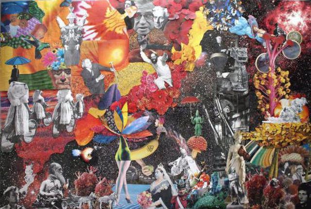 Andrew Mclaughlin  'Enlightenment Of Bob Dylan ', created in 2006, Original Collage.