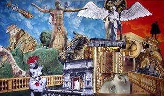 Artist: Andrew Mclaughlin - Title: Heaven and Hell - Medium: Collage - Year: 2006