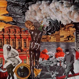 Andrew Mclaughlin: 'In the Sweat of the Sun, On the Flesh of the Gods ', 2012 Collage, Surrealism. 