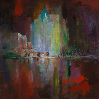 Artist: Thierry Merget - Title: Le pont interrompu - Medium: Acrylic Painting - Year: 2015