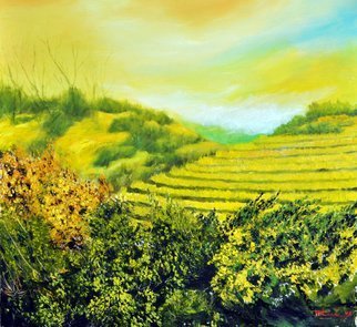 Nguyen Huu Thuan: 'sapa at 5pm', 2013 Oil Painting, Landscape. 