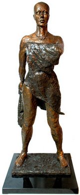 Michael Tieman: 'Courage', 2009 Bronze Sculpture, Figurative.  A sculpture standing in tribute to those who have, who are, and who will battle Cancer.Purchase price includes a donation to Cancer Support Services.  ...