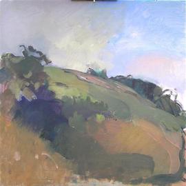 Timothy King: 'Burnidge Prairie Hill', 2005 Oil Painting, Abstract Landscape. 