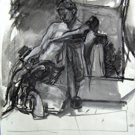 Timothy King: 'Kelsey Nude Pastel', 2005 Charcoal Drawing, nudes. 