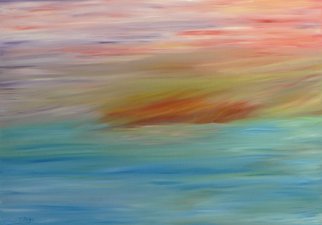 Tina Noya: 'Morning Light', 2011 Acrylic Painting, Seascape.  Early in the morning at the beach.   ...
