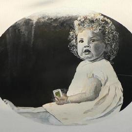 Tina Noya: 'Steves Mom', 2011 Acrylic Painting, Children. Artist Description:  Commission, painting from a photograph.Acrylic on canvas, 50x40cm.   ...