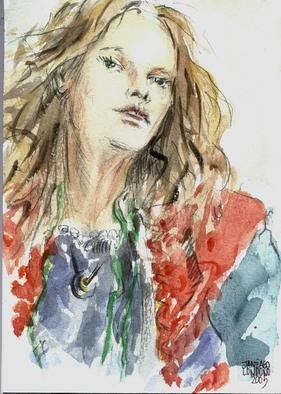 Santiago Londono: 'Kristina', 2005 Other Drawing, Portrait. 