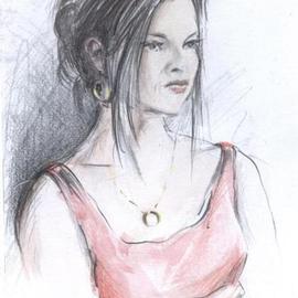 Santiago Londono: 'Marcia', 2006 Pencil Drawing, Portrait. 