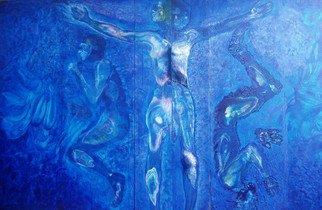 Artist: Ashton Tony - Title: Deep Blue - Medium: Acrylic Painting - Year: 2004