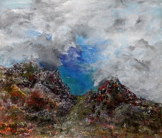 Paul Harrington: 'Mountain No 12', 2011 Acrylic Painting, Abstract Landscape.                Original abstract painting, stretched canvas, acrylic, modern, contemporary, surreal, large art, texture, fine art               ...