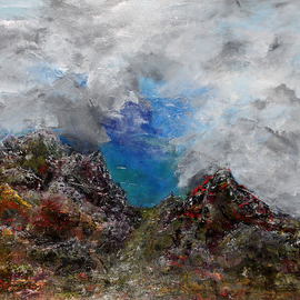 Paul Harrington: 'Mountain No 12', 2011 Acrylic Painting, Abstract Landscape. Artist Description:                Original abstract painting, stretched canvas, acrylic, modern, contemporary, surreal, large art, texture, fine art               ...