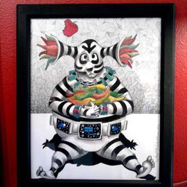 Troy Whitethorne: 'Chili clown prayers', 2013 Mixed Media, Ethnic. Artist Description:          Art, Native American Culture, fine Design, Troy Whitethorne artist, navajo/ hopi.         ...