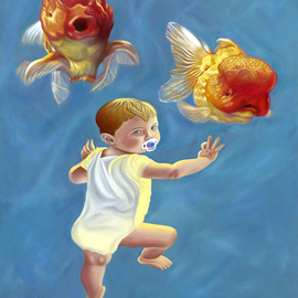 T. Smith: 'In Vitro', 2006 Oil Painting, Children. 