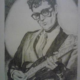 Jonathan Russell: 'Buddy', 2012 Pencil Drawing, Music. Artist Description:  Texas musician      ...