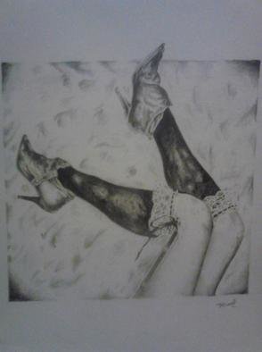 Jonathan Russell: 'Legs', 2011 Pencil Drawing, Beauty.  one of my favorites. It' s on my business card    ...