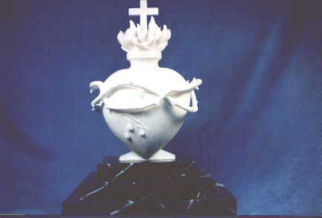 Depasquale Sculptures  'The Sacred Heart Of Jesus', created in 1993, Original Sculpture Limestone.