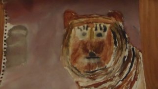 Matt Andrade: 'Tiger', 2015 Watercolor, Other.  Tiger Tiger   ...