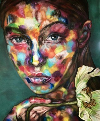 Artist: Valentina Andrees - Title: eva in colors - Medium: Oil Painting - Year: 2020