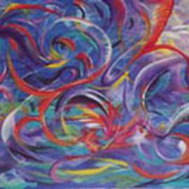 Giovan Beck: 'Spring', 2001 Acrylic Painting, Music. Artist Description: Acrylique on canvas.  Spring feelings....