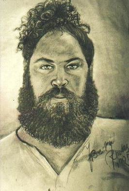 Artist: Giovan Beck - Title: GEORGE - Medium: Charcoal Drawing - Year: 1992