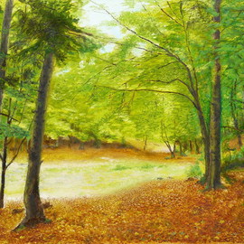 Vasily Zolottsev: 'Autumn in Caucasus', 2007 Oil Painting, nature. Artist Description:  Caucasus in Russia. ...