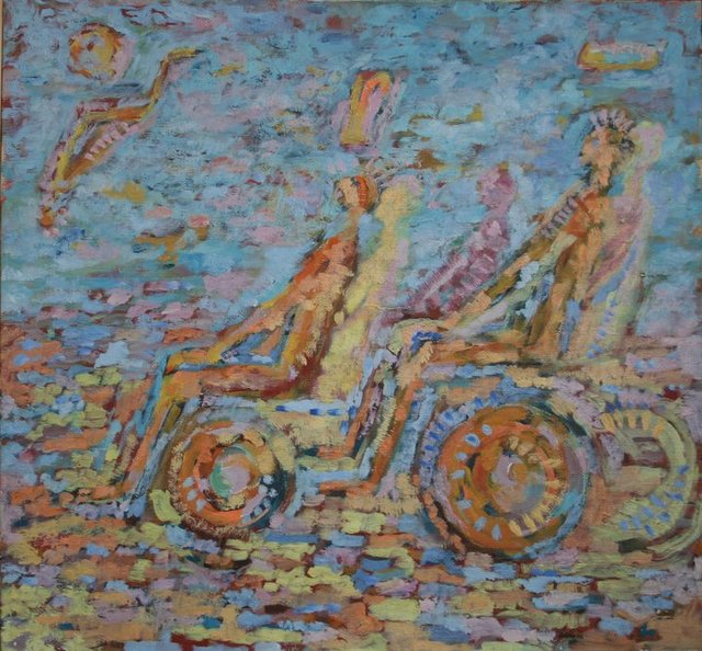 Artist Vasily Tsabadze. 'Drive' Artwork Image, Created in 2006, Original Painting Other. #art #artist