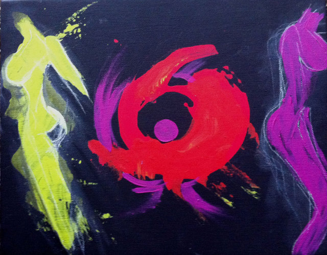 Vanessa Bernal  'Red 6', created in 2011, Original Painting Oil.