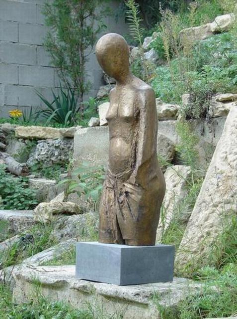 Venelin Ivanov  'Torso', created in 2005, Original Sculpture Stone.