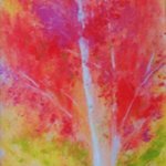 birch tree in fall By Valerie Leri