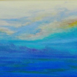 Valerie Leri: 'skies of nantucket sound', 2016 Acrylic Painting, Clouds. 