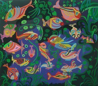 Artist: Mimi Revencu - Title: Red Sea - Medium: Acrylic Painting - Year: 2010