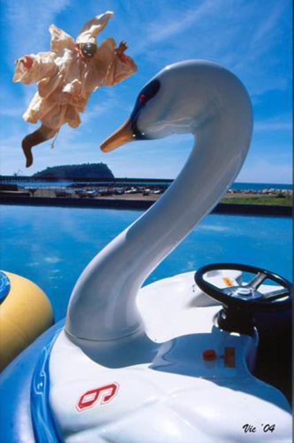 Artist Vincenzo Montella. 'Swan' Artwork Image, Created in 2004, Original Sculpture Aluminum. #art #artist