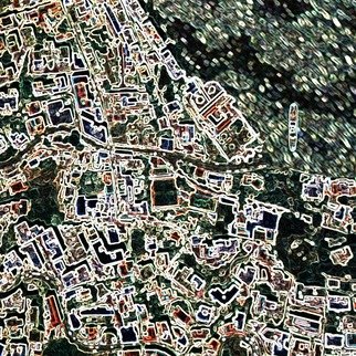 Vincenzo Montella: 'maps 3', 2009 Other Printmaking, Maps.  print on pvc ...