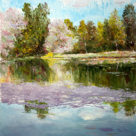 Vladimir Volosov: 'after the rain', 2020 Oil Painting, Landscape. Artist Description: The author s style is lyrical realism impressionism.  It is Textured and multilayered painting.  Made with Oil on canvas. Undoubtedly, fine art is a powerful medium.  It has the ability to inspire and touch us deeply.  For me, the process of creating a picture is transcendent, I completely ...