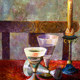 candle on the table By Vladimir Volosov