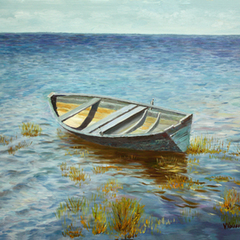 Vladimir Volosov: 'faraway coasts', 2018 Oil Painting, Marine. Artist Description: The author s style is lyrical realism impressionism.  It is Textured and multilayered painting.  Made with Oil on canvas. There is no doubt that visual art is a powerful medium. It has the ability to inspire and to move us deeply  For me, the process of creating a ...