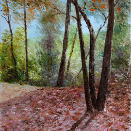 Vladimir Volosov: 'summer afternoon', 2023 Oil Painting, Landscape. Artist Description: The author s style is lyrical realism impressionism.  It is Textured and multilayered painting.  Made with Oil on canvas. There is no doubt that visual art is a powerful medium. It has the ability to inspire and to move us deeply  For me, the process of creating a ...