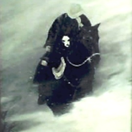 Jamie Voigt: 'Snowy Cowboy', 2007 Acrylic Painting, People. Artist Description:  Calving Season in South Dakota  ...