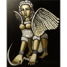 angel with a scythe By Vladimir Portyanoy