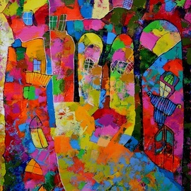 Vyara Tichkova: 'aqueduct', 2018 Oil Painting, Architecture. Artist Description: vyara tichkova, oil, canvas, painting, aqueduct, spain, segovia, water, architecture, houses, plaza, colorfull, romean, city, town, cityscape, ...