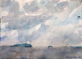 Walter King: 'Scottish Islands', 2014 Watercolor, Landscape.  In May of 2014 we took some time in the Scottish Highlands, Argyle County, during a trip to Scotland, Oban and Appin for my step son's wedding.       ...