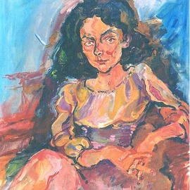 Wayne Ensrud: 'portrait of timberlake', 1967 Oil Painting, Portrait. Artist Description: A riveting woman of many talents who was captured on canvas by Ensrud in 1965 influenced by the style of his mentor, the great Oskar Kokoschka. ...