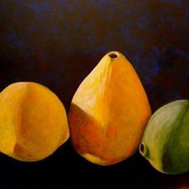 Wayne Wilcox: 'Lemons', 2004 Acrylic Painting, Still Life. 